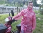 Nữ trong suốt hoa áo mưa mưa quần người lớn chia phù hợp với minh bạch dày đi bộ đường dài áo mưa áo mưa xe máy