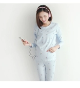 16 năm Hàn Quốc phụ nữ mang thai mùa thu quần áo phù hợp với bông tháng quần áo mùa xuân mô hình sau sinh cho con bú quần áo đồ ngủ nhà dịch vụ