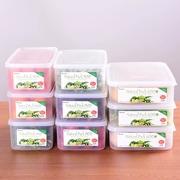 Nhà sáng tạo Nhật Bản nhập khẩu hộp trái cây tủ lạnh lưu trữ rau hộp nhựa hình chữ nhật hộp kín lò vi sóng - Đồ bảo quản
