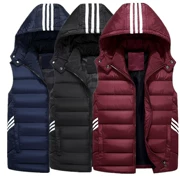 Mùa thu và mùa đông xuống áo vest nam dày cộng với phân bón XL vest vai nam và nữ áo vest đôi áo thủy triều