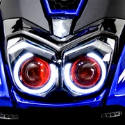 Đèn pha mới Yamaha Yamaha BWSR BWSR125 Xenon Angel Eye Devil Eye Driving Light Lens hội - Đèn HID xe máy