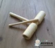 Orff bộ gõ đôi nhẫn thùng mẫu giáo giáo dục sớm âm nhạc dạy học đồ chơi trẻ em bằng gỗ đôi nhẫn ống - Đồ chơi âm nhạc / nhạc cụ Chirldren