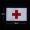 Phiên bản mới Tinh tế thêu Red Flag Sticker Chất lượng cao Morale Chương Red Cross Sticker Velcro Armband Gửi Mì