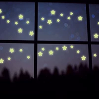 Съемная детская мультяшная школьная флуоресцентная наклейка на стену