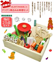 Японская деревянная магнитная фруктовая семейная игрушка для разрезания