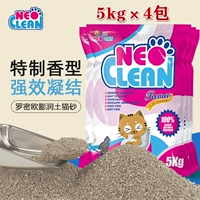 Neo Clean Pauroxic Tunan Cat Sand Romeo сильный конденсаторский прозрачный аромат 5 кг*4 мешка/коробка