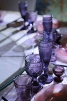 [Purple Series] Романтическое ретро американское сырье Внешняя торговля военная стеклянная посуда для водной кубки десерт десерт