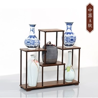 Антикварный чайный сервиз из натурального дерева, украшение, стенд, китайский стиль