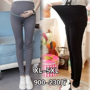 Quần legging siêu rộng cho bà bầu cộng với nhung dày mùa thu đông cộng với phân bón XL 200 pounds mỡ bụng nâng quần ấm