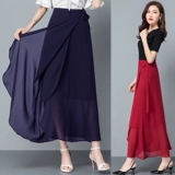 Длинная юбка, танцующее современное шифоновое пляжное платье