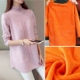 Розовый флисовый свитер
