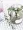 Amphora chai, hoa hồng, platycodon, tú cầu, hoa cúc, hoa đồng tiền, gypsophila, thủy tinh, bình - Vase / Bồn hoa & Kệ chậu thủy tinh trồng cây