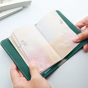 Sugu làm bằng tay túi hộ chiếu lưu trữ da clip luật sư tài liệu bảo vệ lớp da bò chữ tùy chỉnh