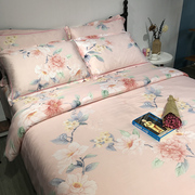 Mùa hè và mùa hè mát mẻ giường lụa bốn bộ băng lụa lụa quilt cover tờ giường, khỏa thân ngủ 1,8m2.0 m giường