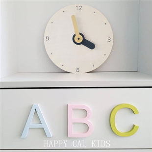 INS Nordic Home Furnishing Rogue Static Clock Decoration Children's Room Modeling Mute Clock