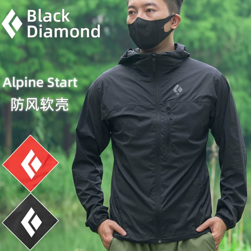 Black Diamond Black Diamond Men's Summer Outdoor Riscing Rishing Rishing Fishing Skin мягкая раковина