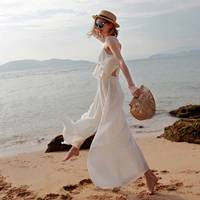 Летний расширенный шифоновый комбинезон, пляжное платье, юбка, изысканный стиль