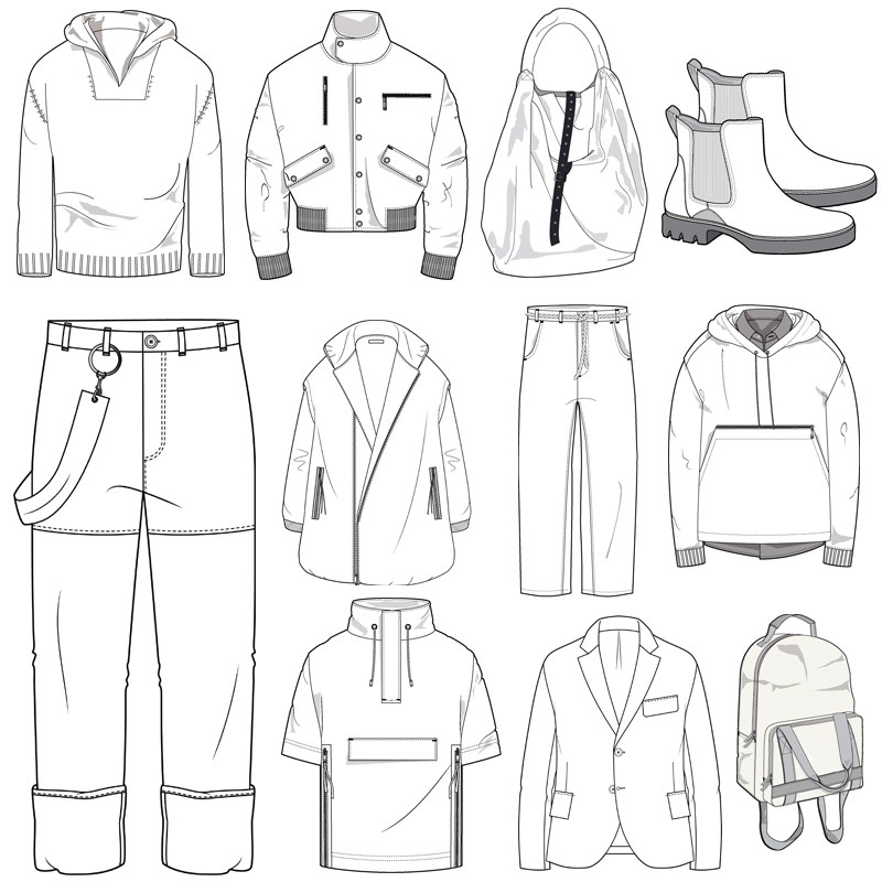 731 新しいモデル 19 秋と冬 トレンド 原稿 メンズウェア スタイル 図 映像 Ai ベクター画像 テンプレート できます 編集 中国仕入れ Com