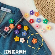 雅 Hoa màu trâm dễ thương Nhật Bản pin cố định túi quần áo trang trí kẹo màu hoa pin - Trâm cài