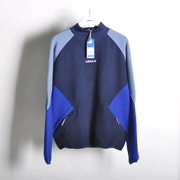 Cool City Adidas clover áo len nam EQT đứng cổ áo lông cừu ấm áp áo khoác giản dị DH5195 - Thể thao lông cừu / jumper