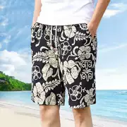 Quần âu quần cotton thủy triều nam mùa hè lớn quần 衩 mỏng năm quần bãi biển quần mùa hè bông xoắn quần short