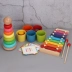 Montessori Montessori dạy trợ bé phân loại tách màu để phân biệt lực lượng giáo dục não nhận thức đồ chơi giáo dục cho trẻ em Đồ chơi bằng gỗ