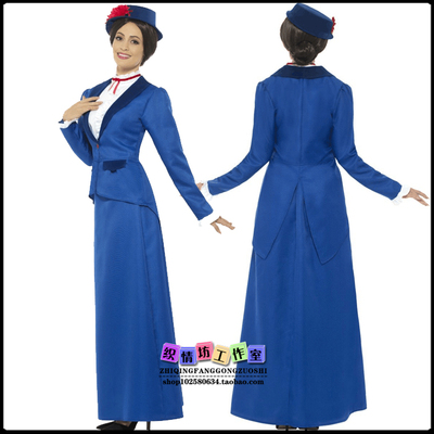 taobao agent COS movie figure magic nanny British deep collar swallow tail little dress professional player teacher uniform