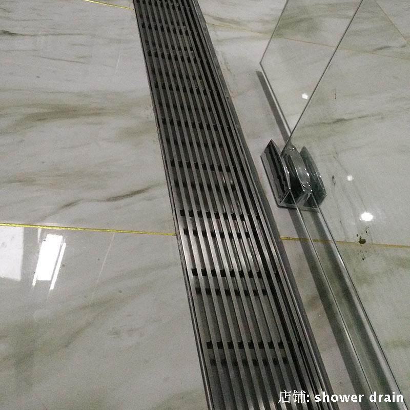 浴室排水断水槽时尚新型地漏线性排水槽排水沟槽代替挡水条 淘宝网