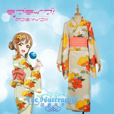 taobao agent Cos loveliveaqours water group Guomian Huayan yukata cosplay cosplay