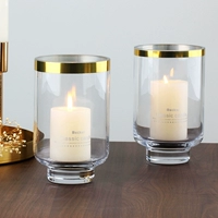 Прозрачное украшение, глянцевая свеча для гостиной, легкий роскошный стиль, простой и элегантный дизайн