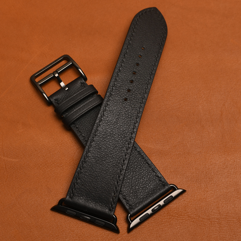 Blackiwatch Watch strap manual genuine leather apple watch Wrist watch Watch strap apply Apple Series 6 / 54 / 321
