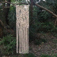Hoa-Macrame Dây Tapestry Dệt tay Bohemian INS Gió Video Hướng dẫn Kit tấm thảm treo tường