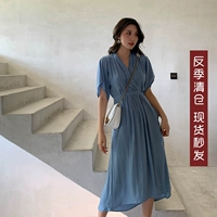 Летнее платье, длинная юбка, 2019