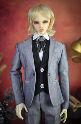 taobao agent [Solid Dance Paradise] BJDSD/men's clothing/suit/uncle 1/3 [Silver gray+black dress suit] Uncle now