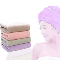 Коралловая бархатная сухая шапочка для душа для взрослых, быстросохнущее полотенце для волос, быстросохнущий платок, увеличенная толщина