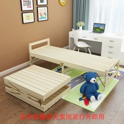 Giường đơn mở rộng khâu có thể thu vào gấp trẻ em hộ gia đình nhỏ nhỏ giường tùy chỉnh mở rộng gỗ rắn - Giường