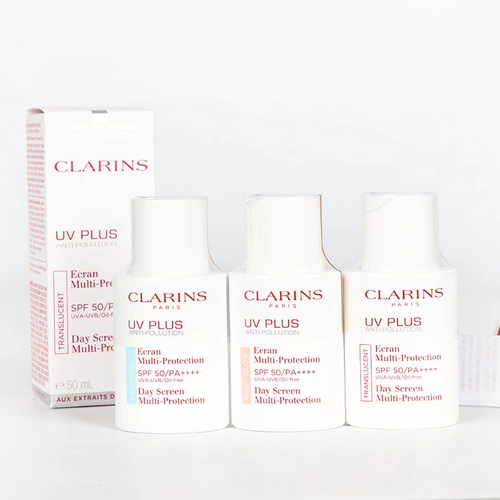 Clarins, прозрачный осветляющий солнцезащитный крем, лосьон, BB крем, SPF50, 30 мл