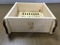 Деревянная коробка с лазером, профессиональная пароварка с гравюрой, сделано на заказ
