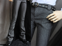4/3 points/17/Uncle BJD.SD for baby/suit pants/dark glitter silver slim leg suit pants/suit pants