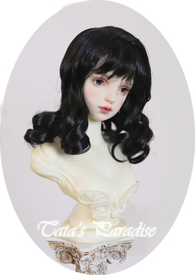taobao agent 4 points and 3 points Uncle big female giant baby BJD.MDD baby uses wigs to imitate Mahai Mao retro European curly hair (three colors)