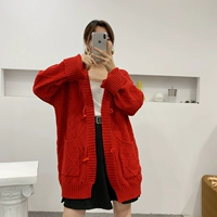 Демисезонный свитер, осенняя цветная куртка, трикотажный кардиган, в корейском стиле