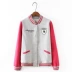 7290 vài mô hình ngắn áo mùa xuân mới Hàn Quốc phiên bản của đơn ngực thư thêu đồng phục bóng chày lỏng hoang dã áo khoác Áo khoác ngắn