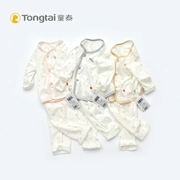 Tong Tai 18 mùa xuân đồ lót đặt bé đồ ngủ trẻ sơ sinh trẻ em phương thức bông mùa thu quần áo 73-90 yards 1-2 tuổi