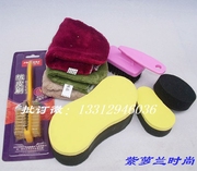 nước vệ sinh giày da Huang Yu Leather Care Sponge Găng tay Da lộn Bàn chải Da Nội thất Da Giày Sofa Giày Dầu - Nội thất / Chăm sóc da 	xi đánh áo da màu nâu