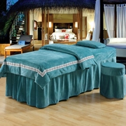 Pha lê gia đình châu Âu bốn rắn nhung bedspread vẻ đẹp massage thẩm mỹ viện đặc biệt khử trùng Body đẹp bedspread bộ - Trang bị tấm