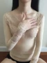 V-cổ sexy ren đáy áo của phụ nữ cơ thể liền mạch phần mỏng đồ lót nhiệt corset giảm béo mùa thu quần áo áo sơ mi mỏng áo lót nữ ấm mùa đông