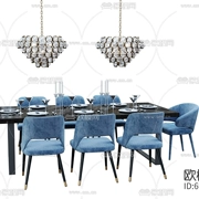 Mới Trung Quốc phong cách bàn ăn gỗ rắn ghế hiện đại ánh sáng sang trọng Zen hình chữ nhật bàn ăn phòng ăn nội thất khách sạn tùy chỉnh 695169 - Nội thất văn phòng
