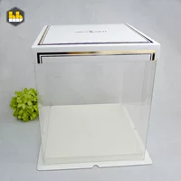 [Hengbo] Пластическая прозрачная коробка плюс торт/Новая 6 -INCH Barbie Box/Transparent Double -Layer Barbie/Утолщен