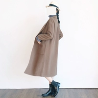 Элитное дизайнерское двусторонное шерстяное пальто