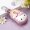Túi da cao cấp dễ thương kitty móc túi nữ Hàn Quốc sáng tạo dễ thương xe chìa khóa túi nữ khóa thìa eo ví đựng móc khóa